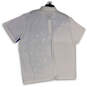 NWT Mens Blue White Short Sleeve Spread Collar Golf Polo Shirt Size 2XL image number 2