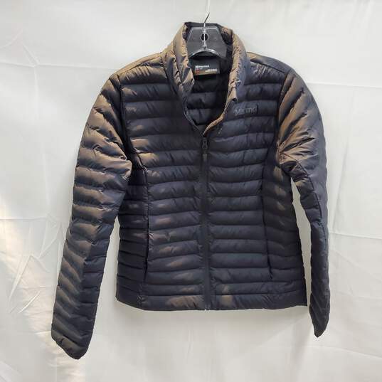Marmot Black Full Zip Puffer Jacket Size S image number 1
