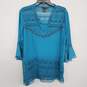 Rich Teal 3/4 Sleeve Blouse image number 1