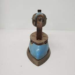 Antique VTG Blue Coleman Steam Iron Untested / P&R alternative image