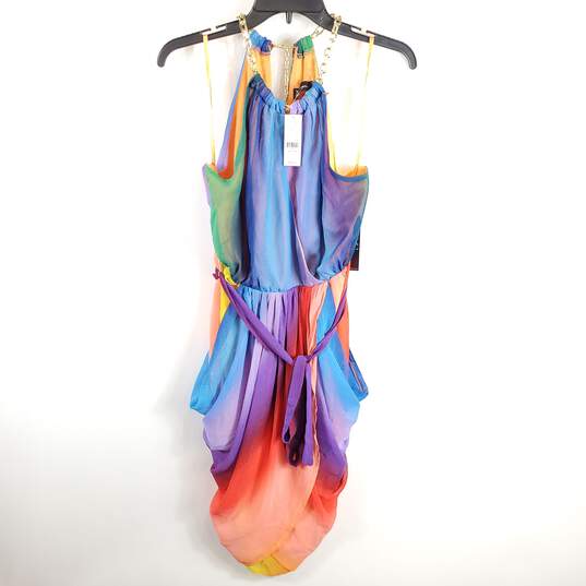 New York & Co Women Multicolor Halter Dress M NWT image number 1