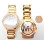 Michael Kors Gold Tone MK-3397 & MK-3394 Watches 197.2g image number 8