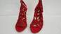 Vince Camuto Tatiana Red Suede Heels Size 7.5 image number 3