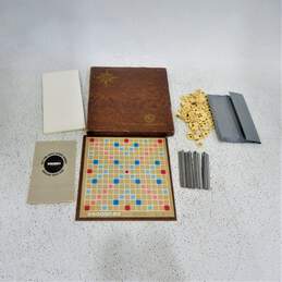 Vintage 1966 Travel Edition Scrabble Selchow & Righter Magnetic Tiles 9 Inch Board