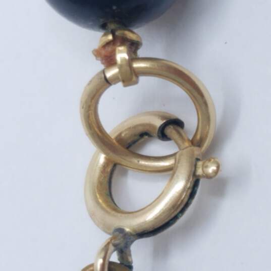 Gold Filled Tiger Eye Beaded Necklace 80.0g image number 7