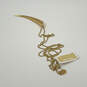 NWT Designer Michael Kors Gold-Tone Link Chain Claw Shape Pendant Necklace image number 3