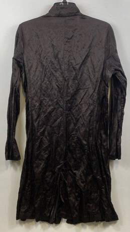Eileen Fisher Brown Steel Satin Dress - Size Medium alternative image