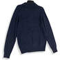 NWT Womens Blue Knitted Collared Long Sleeve Pullover Sweater Size Large image number 2