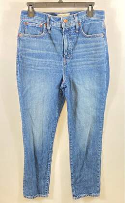 Madewell Womens Blue Medium Wash Coin Pockets Denim Straight Leg Jeans Size 30
