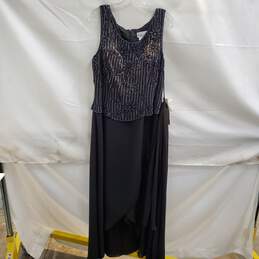 Night Scene Black Sleeveless Zip Back Dress NWT Size L