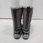 WOMENS GRAY SOREL SNOW BOOTS SIZE 8 image number 2