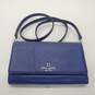Kate Spade Sapphire Blue Pebble Leather Small Clutch Crossbody Bag image number 1