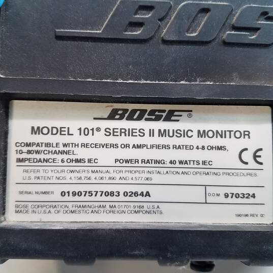 Set of 2 Bose Model 101 Series II Music Monitor Speakers image number 3
