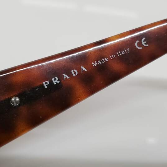 Prada Brown Tort Gradient Lens Aviator Sunglasses AUTHENTICATED image number 3