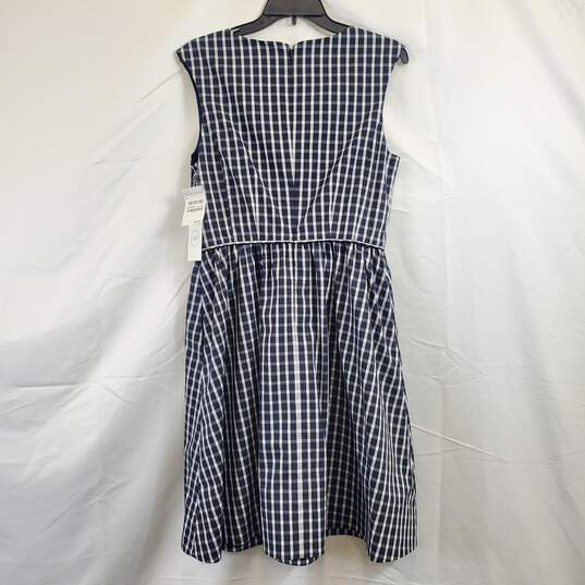 1901 Women Navy Check Dress Sz 8 NWT image number 2
