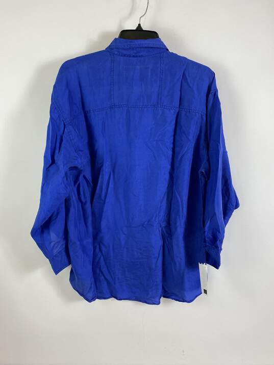 Protest Women Blue Long Sleeve Blouse M image number 2