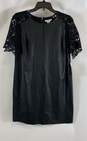 Bar III Women's Black Faux Leather Panel Dress- S NWT image number 1