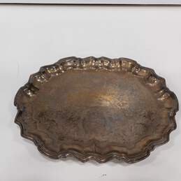 Footed Silverplate  Tray