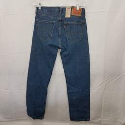 Levi's 505 Men's Blue Regular Fit Straight Jeans Size 30x32 alternative image