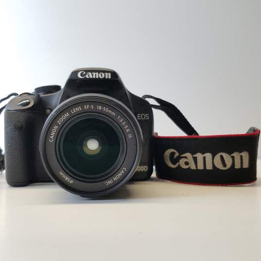 magnetron Bemiddelaar goochelaar Buy the Canon EOS 500D 15.1MP Digital SLR Camera with 18-55mm Lens |  GoodwillFinds