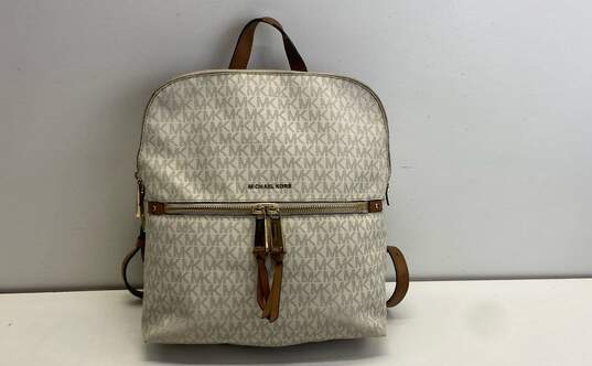 Michael Kors MK Rhea Signature Canvas Small Backpack Bag image number 1