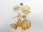 VNTG & Contemporary Napier Monet & Fashion Gold Tone Brooches 69.7g image number 10
