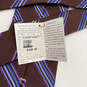 Mens Multicolor Silk Striped  Four-In-Hand Pointed Designer Neck Tie image number 3