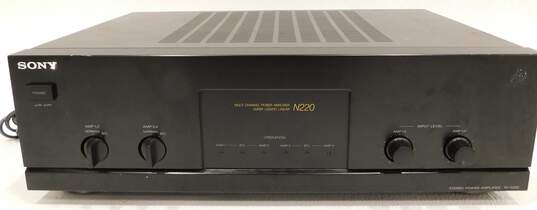 VNTG Sony Brand TA-N220 Model Stereo Power Amplifier w/ Attached Power Cable image number 1
