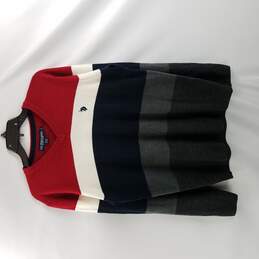 U.S Polo Assn Men Sweatshirt Red White Black S