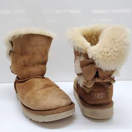 UGG Bailey Bow Brown Suede Women's Boots Size 6