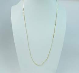 14K Yellow Gold Herringbone Chain Necklace 1.8g