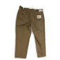 NWT Mens Brown Stretch Flat Front Classic Fit Khaki Pants Size 40x29 image number 2