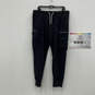 Authentic Womens Black Elastic Waist Tapered Leg Jogger Pants Size L image number 1