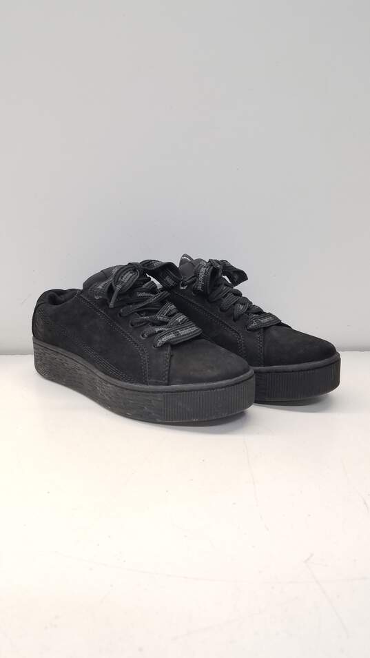 Timberland Black Leather Platform Lace Up Shoes 8 M image number 3
