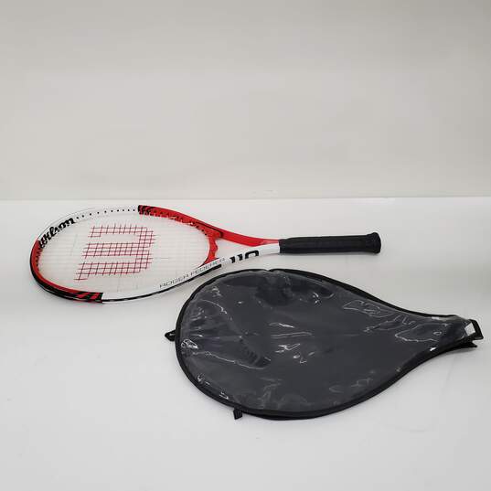Wilson Roger Federer L3 4 3/8 Tennis Racquet w/ Cover image number 1
