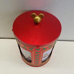 Disney Parks Holiday Christmas Mickey & Friends Musical Tin Popcorn Bucket alternative image