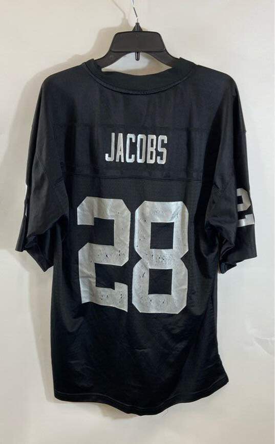 NFL Proline Raiders Jacobs #28 Black Jersey - Size Large image number 2