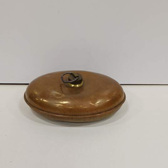 Vintage Rein-Kupfer Oval Copper Bed Warmer image number 1