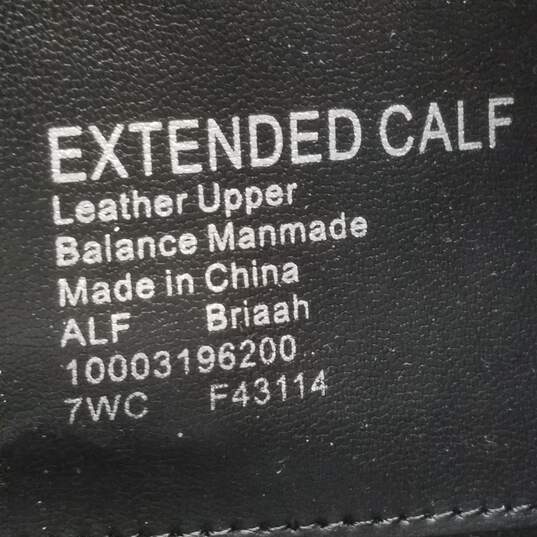 Alfani Leather Briaah Almond Toe Boots Black 7 image number 7
