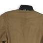 NWT Womens Brown Long Sleeve Round Neck Full-Zip Peplum Jacket Size XL image number 4