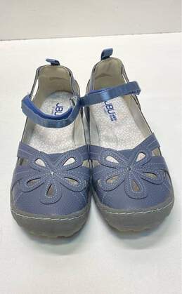Jambu JBU Magnolia Encore Blue PU Memory Foam Sandals Shoes Size 8 M alternative image