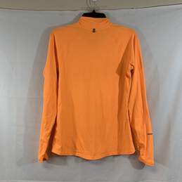Women's Orange Nike Running 1/4-Zip Pullover, Sz. S alternative image