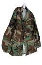 Mens Multicolor Camouflage Long Sleeve Button Front Jacket Size Large image number 3