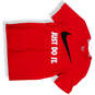 Mens Red Crew Neck Short Sleeve Athletic Cut Graphic T-Shirt Size Medium image number 1