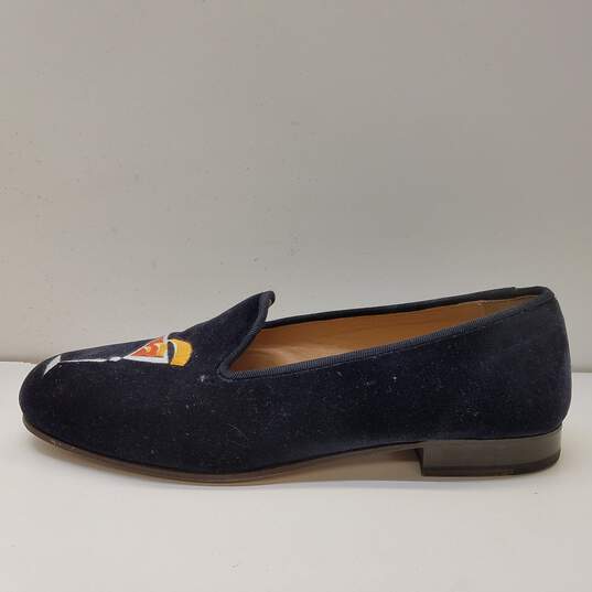 Stubb & Wootton Velvet Martini Loafers Navy 7.5 image number 2
