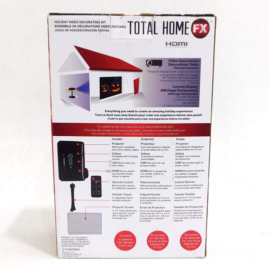 Total Home FX Window LED Video Projector Holiday Decorating Kit HDMI w/ Remote image number 6