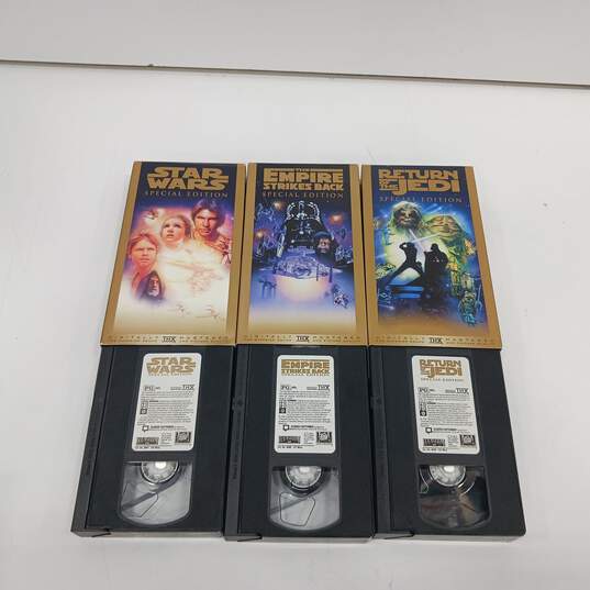 The Star Wars Trilogy VHS Tapes Set 3pc Lot image number 4