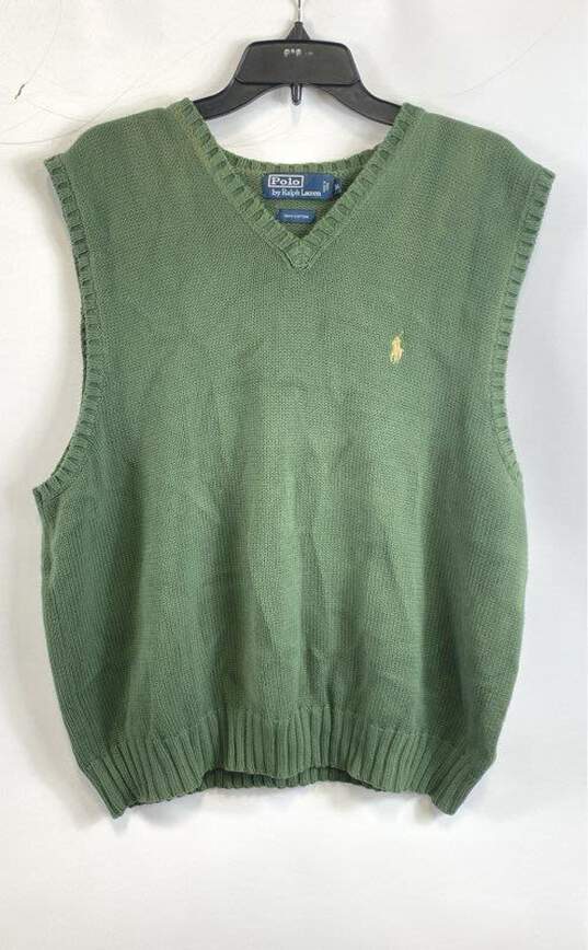 Polo By Ralph Lauren Green Vest - Size X Large image number 1