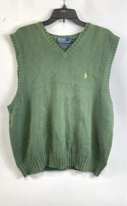 Polo By Ralph Lauren Green Vest - Size X Large