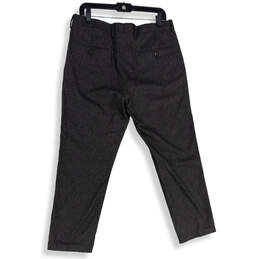 NWT Mens Gray Flat Front Slash Pocket Straight Leg Dress Pants Size W32 L30 alternative image